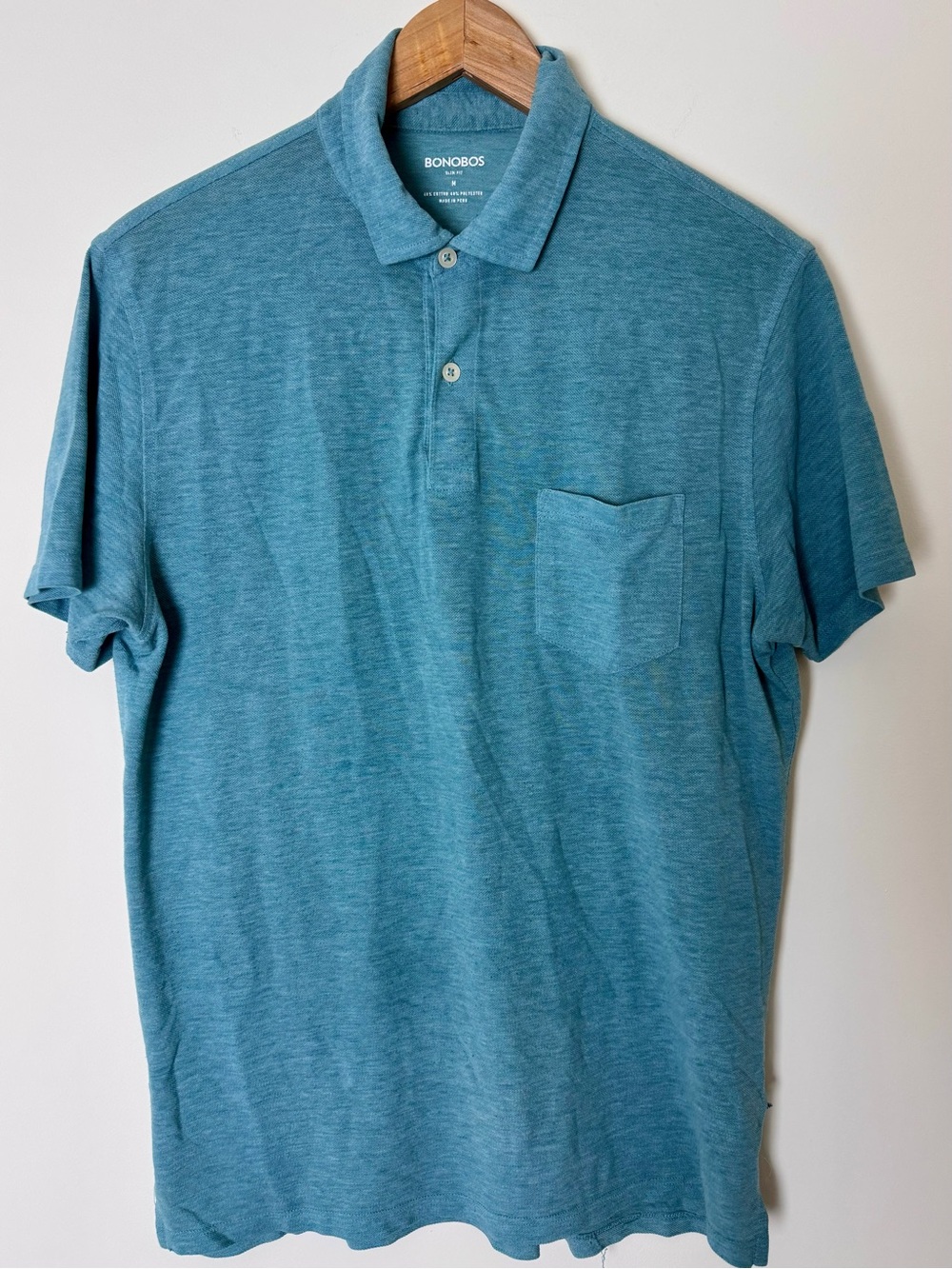 Bonobos Slim Fit Pocket Polo Shirt Size M